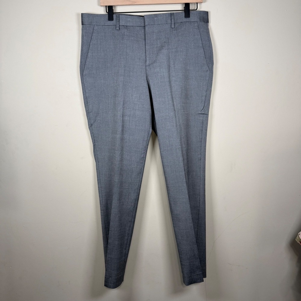 Express Slim Gray 42R Jacket 32/28 Pant Suit Business Office Church - Picture 4 of 16